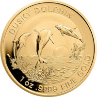 Australien Dolphin 4. Ausgabe Dusky Dolphin 2022 1 oz Gold