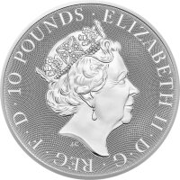 UK Tudor Beasts 1. Ausgabe 2022 Lion of England 10 oz Silber