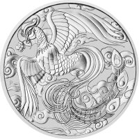 Australien Drachenserie 2022 Phönix 1 oz Silber | Chinesische Mythen und Legenden