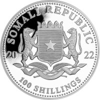 Somalia Leopard 2022 1 oz Silber
