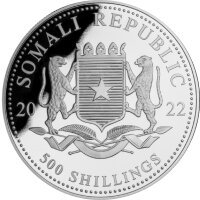 Somalia Elefant 2022 5 oz Silber