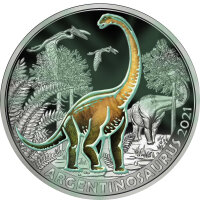 Österreich Super Saurier 3 Euro 2021 Argentinosaurus