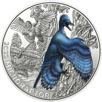 Österreich Super Saurier 3 Euro 2022 Microraptor