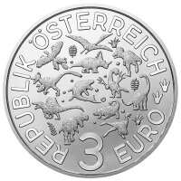 Österreich Super Saurier 3 Euro 2022 Microraptor