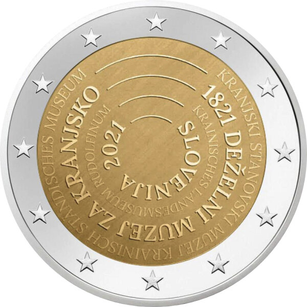 Slowenien 2 Euro 2021 "Regionalmuseum Kranj"