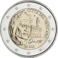 Vatikan 2 Euro 2021 "Dante Alighieri"