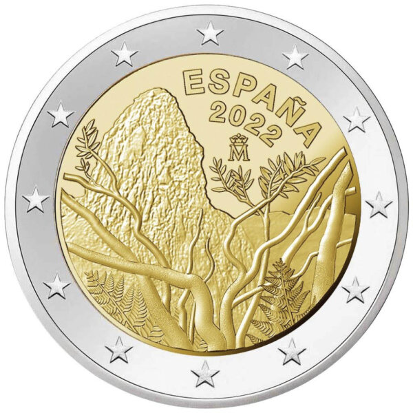 Spanien 2 Euro 2022 "Nationalpark Garajonay"