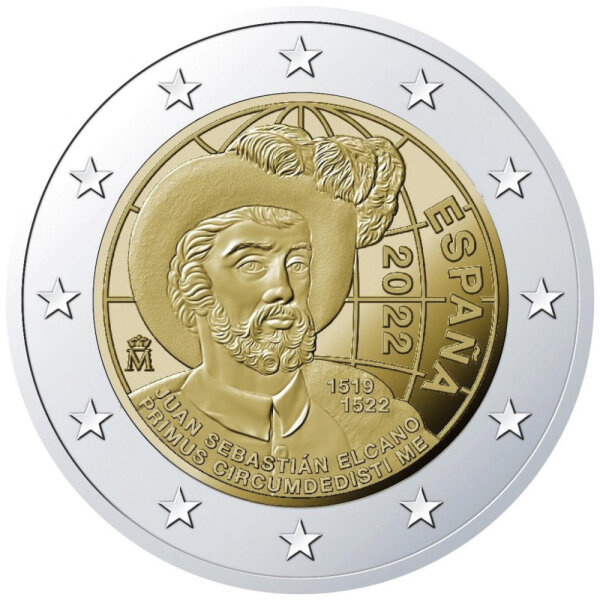 Spanien 2 Euro 2022 "Weltumsegelung"
