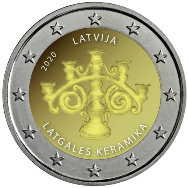 Lettland 2 Euro 2020 "Keramik"