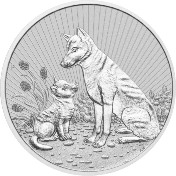 Australien Next Generation 2022 Dingo 2 oz Silber Piedfort