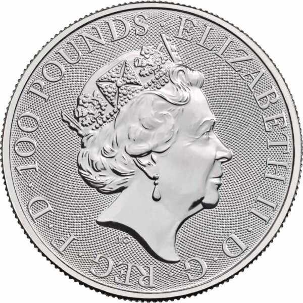 UK The Queen´s Beasts 8. Ausgabe 2021 White Lion 1 oz Platin