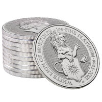 UK The Queen´s Beasts 8. Ausgabe 2021 White Lion 1 oz Platin