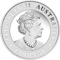 Australien Wedge Tailed Eagle 2022 1 oz Silber - PP High Relief incl. Etui & Zertifikat