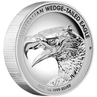 Australien Wedge Tailed Eagle 2022 1 oz Silber - PP High Relief incl. Etui & Zertifikat
