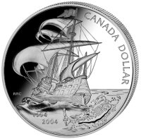 Kanada 1 Dollar 2004 Neue Welt - Silber PP incl. Etui