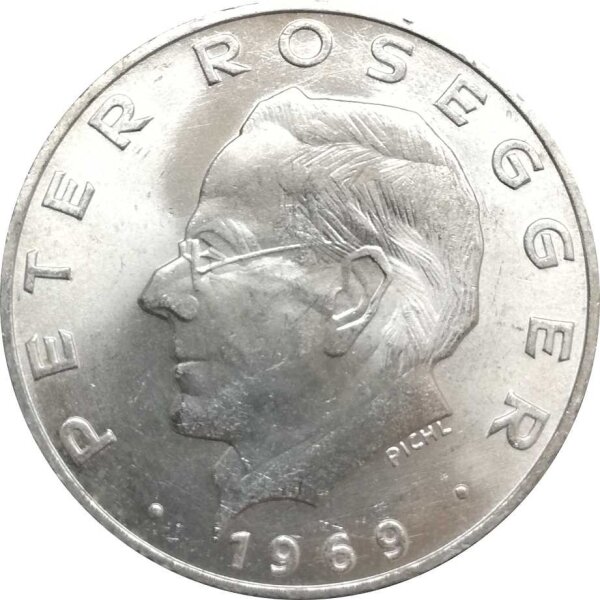 Österreich 25 Schilling 1969 Peter Rosegger - Silber PP