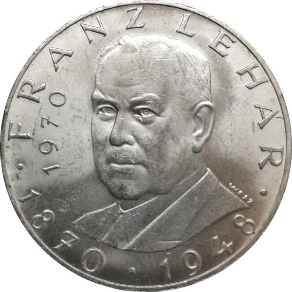 Österreich 25 Schilling 1970 Franz Lehar - Silber PP