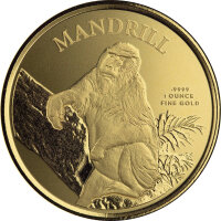 Kamerun Mandrill 2021 1 oz Gold