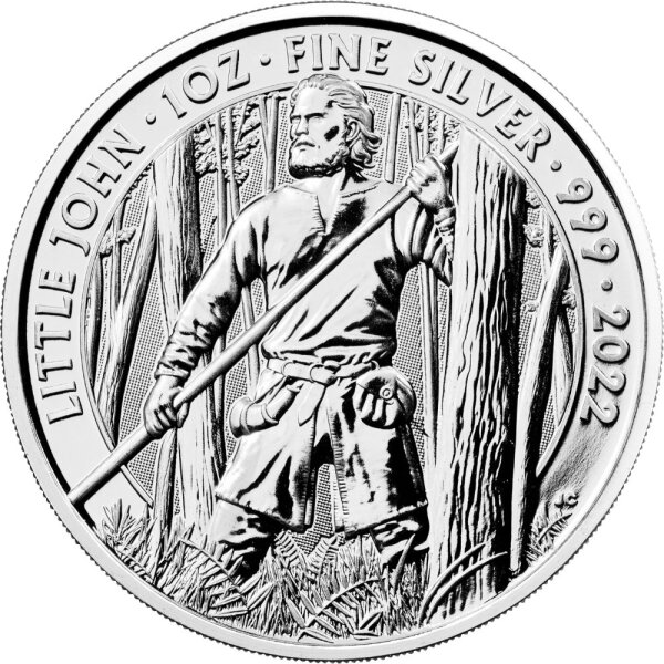 UK Myths and Legends 3. Ausgsbe Little John 2022 1 oz Silber