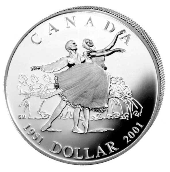 Kanada 1 Dollar 2001 Nationalballett - Silber PP incl. Etui