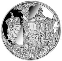 Kanada 1 Dollar 2002 QUEII Thronbesteigung - Silber PP incl. Etui