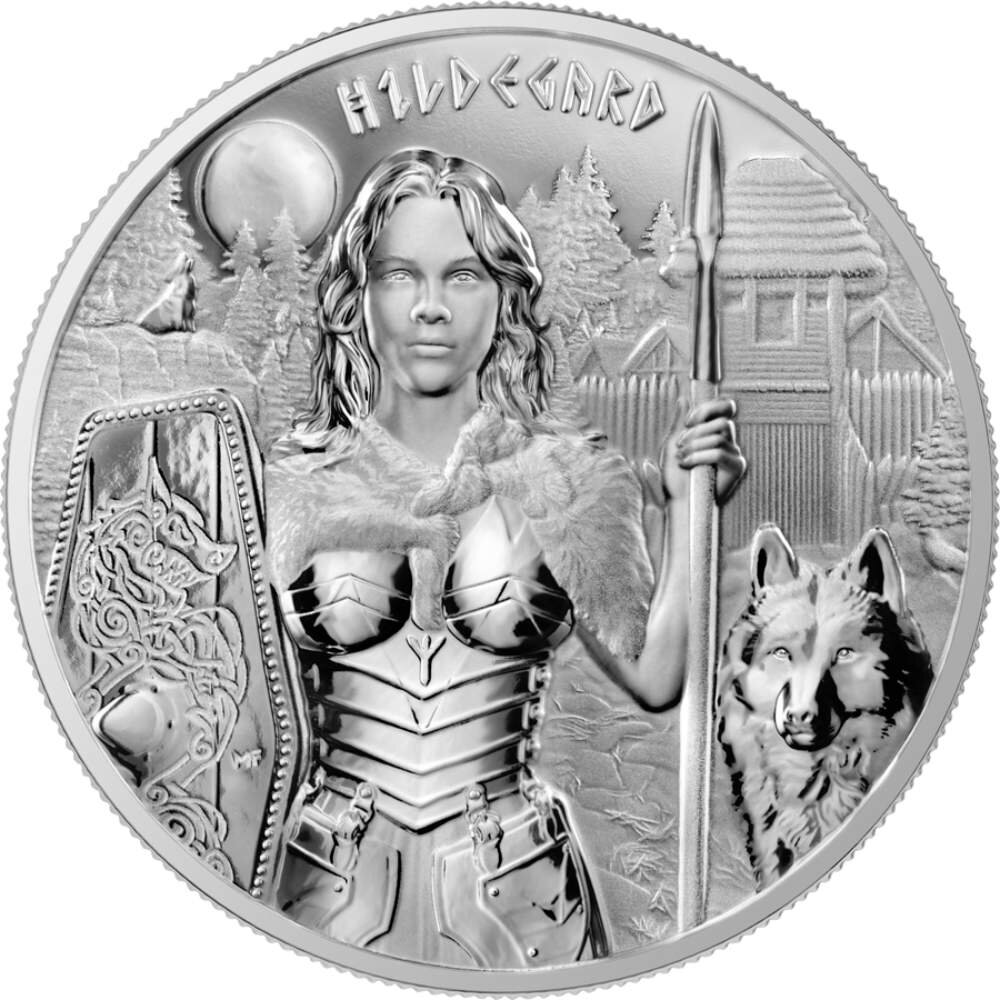 Round Valkyries 2022 1. Ausgabe - Hildegard 1 oz Silber