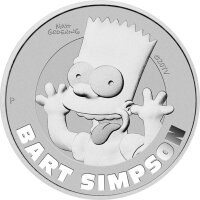 Tuvalu Die Simpsons - 2022 Bart Simpson 1 oz Silber