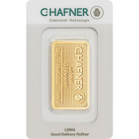 20 Gramm Goldbarren C. Hafner geprägt | Neuware LBMA
