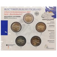 Deutschland 2 Euro Set - Stempelglanz 2007 - Mecklenburg...