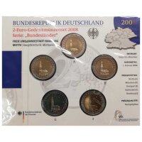 Deutschland 2 Euro Set - Stempelglanz 2008 - Hamburg