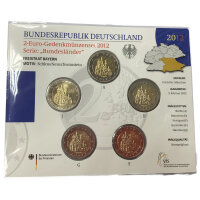 Deutschland 2 Euro Set - Stempelglanz 2012 - Bayern