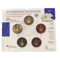 Deutschland 2 Euro Set - Stempelglanz 2015 - Hessen