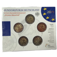 Deutschland 2 Euro Set - Stempelglanz 2019 - 30 Jahre...