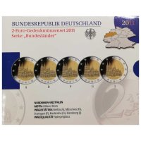 Deutschland 2 Euro Set - Polierte Platte 2011 -...