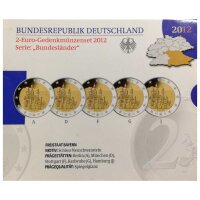 Deutschland 2 Euro Set - Polierte Platte 2012 - Bayern