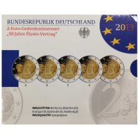Deutschland 2 Euro Set - Polierte Platte 2013 -...