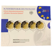Deutschland 2 Euro Set - Polierte Platte 2015 - 25 Jahre...