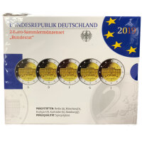 Deutschland 2 Euro Set - Polierte Platte 2019 - Bundesrat