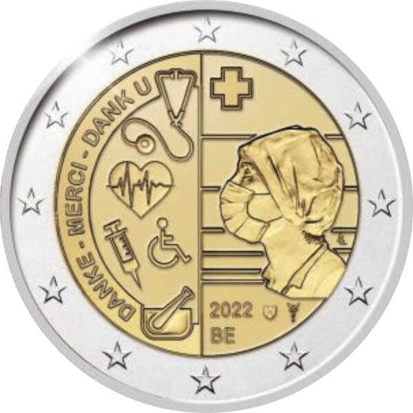 Belgien 2 Euro 2022 "Gesundheitswesen"