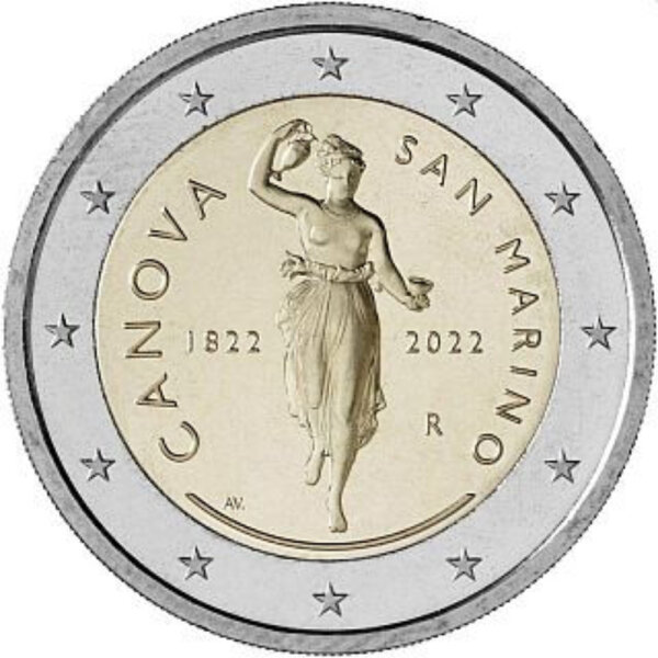 San Marino 2 Euro 2022 "Antonio Canova"