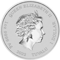 Tuvalu Die Simpsons - 2022 Homer Simpson 1 oz Silber