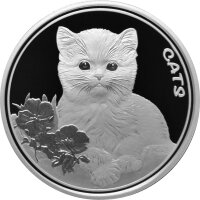 Fiji CATS 2. Ausgabe 2022 1 oz Silber | Prooflike - original-Folie