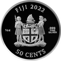 Fiji CATS 2. Ausgabe 2022 1 oz Silber | Prooflike - original-Folie
