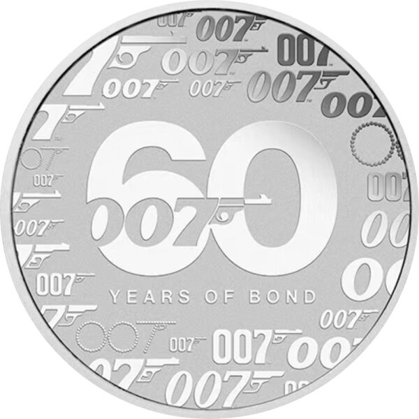Tuvalu James Bond 007 2022 | 60 Years of Bond 1 oz Silber