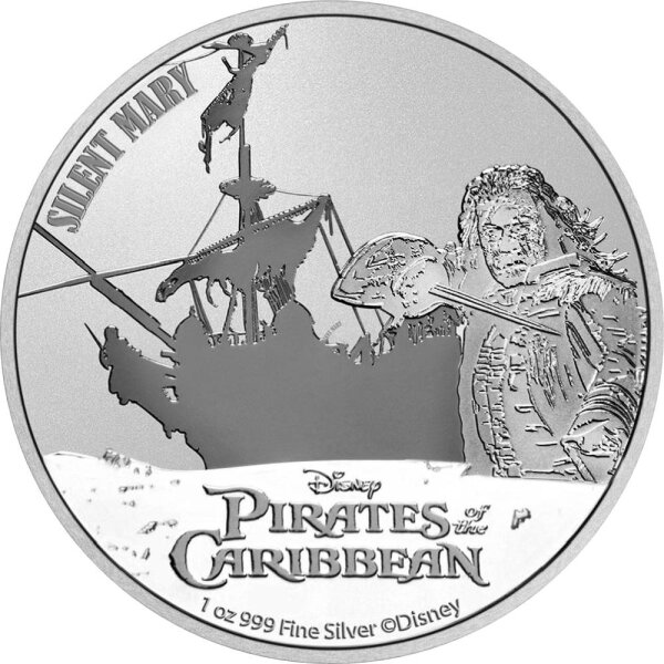 Niue Fluch der Karibik 5. Ausgabe Silent Mary 2022 - 1 oz Silber