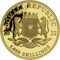 Somalia Elefant 2022 1 oz Gold - Motiv 2023 - ANA