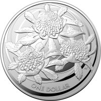 Australien RAM Wildblumen 2022 1. Ausgabe Waratah 1 oz...