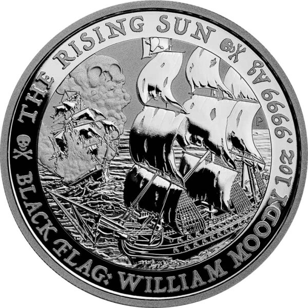 Tuvalu Piratenschiffe 4. Ausgabe 2022 The Rising Sun 1 oz Silber