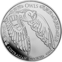 Tokelau Owls 4. Ausgabe Masked Owl 2022 1 oz Silber