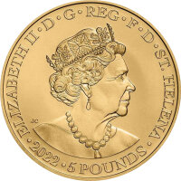Saint Helena Goddesses Hera & The Peacock 2022 1 oz Gold
